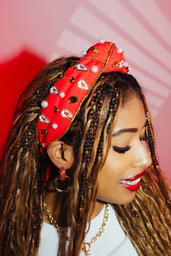 Kansas City Chiefs Red Logo Headband-Brianna Cannon New