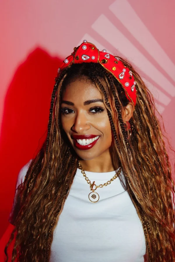 Kansas City Chiefs Red Logo Headband-Brianna Cannon New