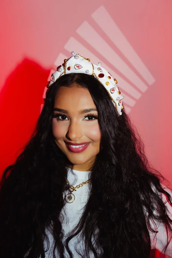 Kansas City Chiefs White Logo Headband-Brianna Cannon Hot