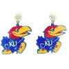 Kansas Jayhawk Logo Earrings-Brianna Cannon Hot