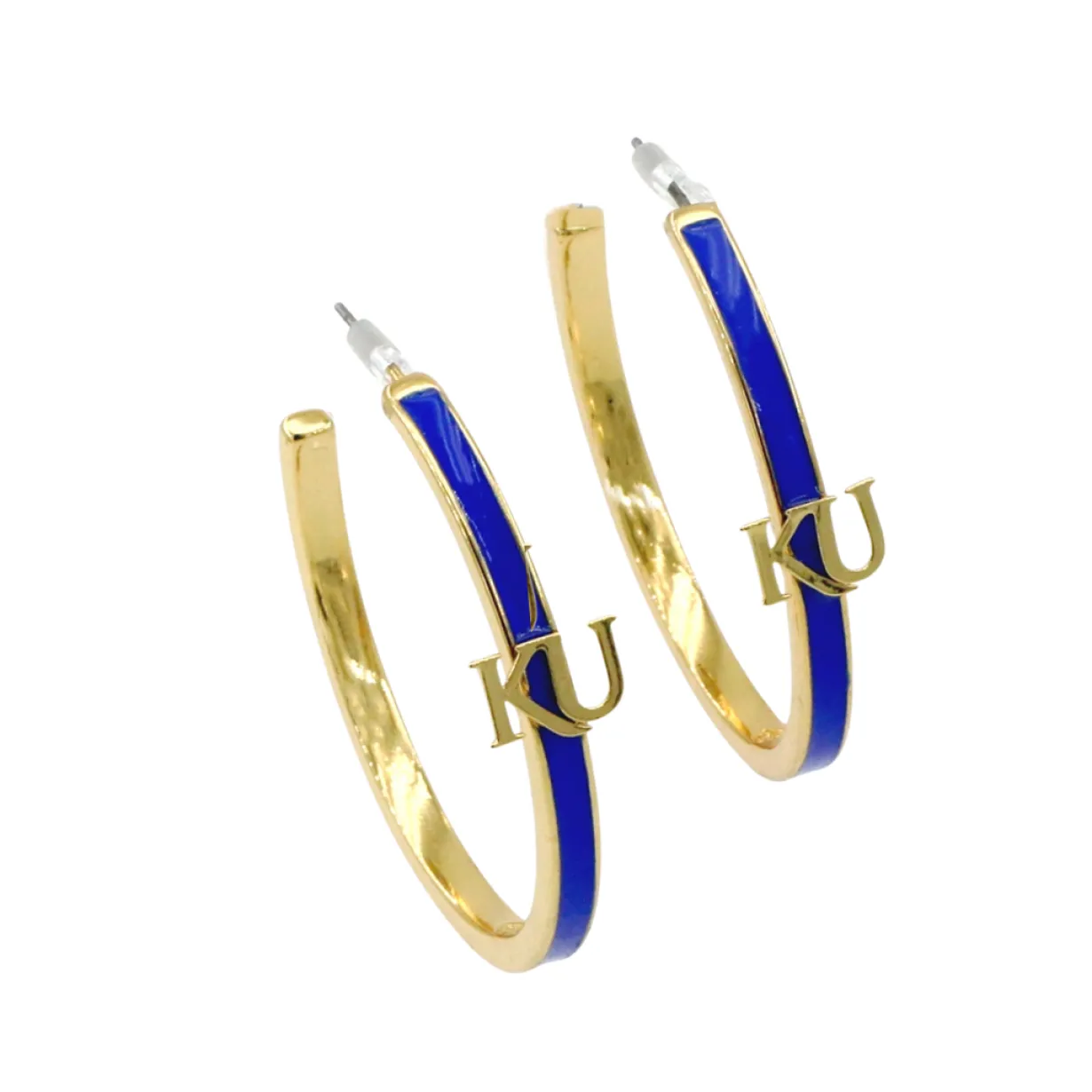 kansas_logo_hoop_earring_0.webp Kansas Logo Hoop Earring-Brianna Cannon New