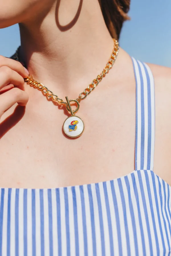 Kansas Logo Necklace-Brianna Cannon Hot