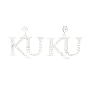 Kansas Silver Logo Earring with BC Logo-Brianna Cannon New