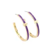Kansas State Logo Hoop Earrings-Brianna Cannon Outlet