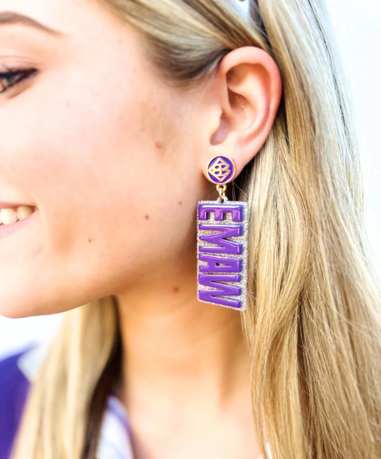 kansas_state_purple_emaw__1.webp Kansas State Purple EMAW Earrings-Brianna Cannon Outlet