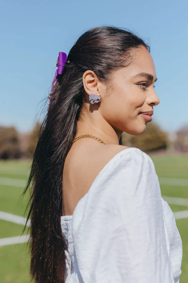 Kansas State Silver Wildcat Studs-Brianna Cannon Outlet
