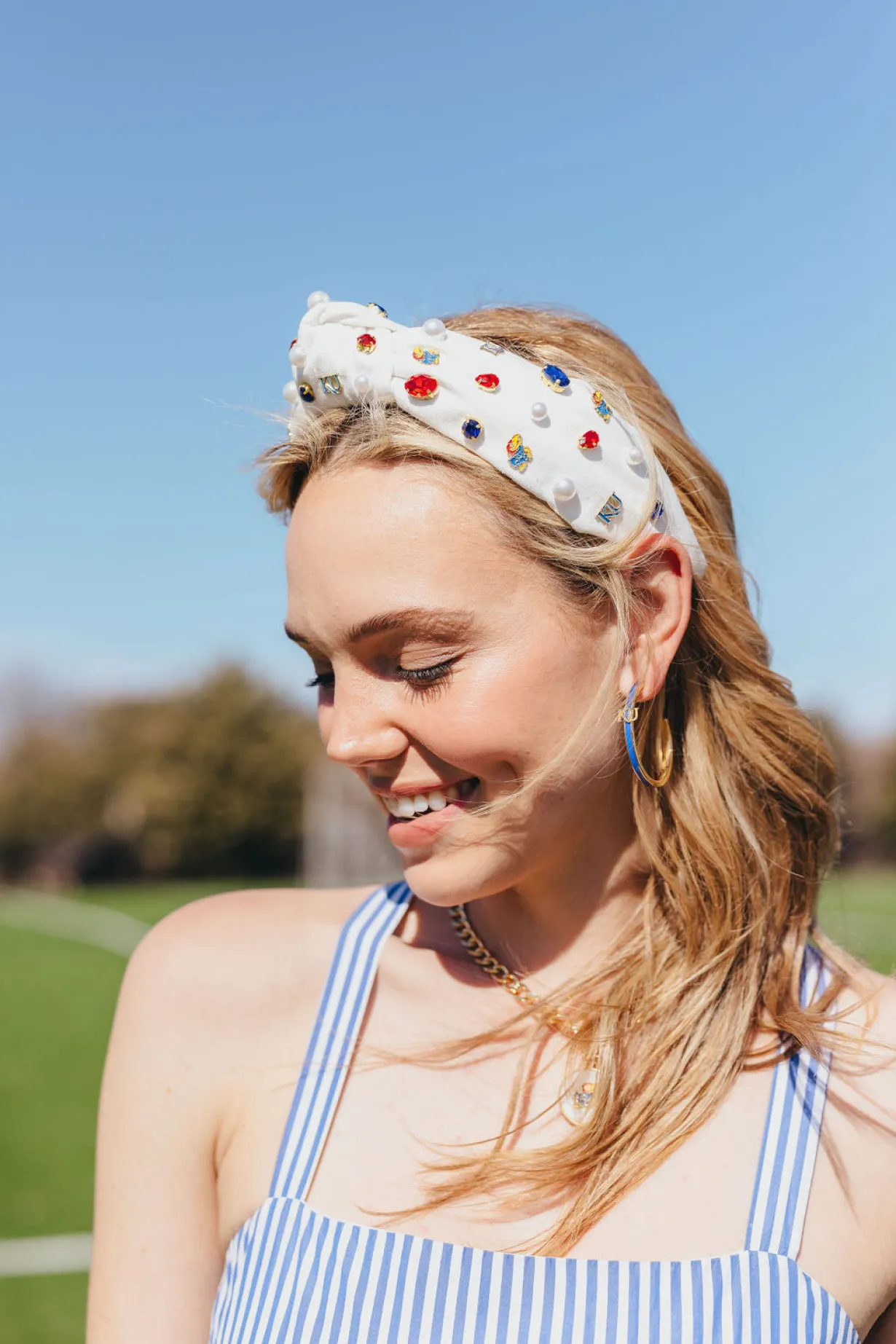 kansas_white_logo_headban_3.webp Kansas White Logo Headband-Brianna Cannon Outlet