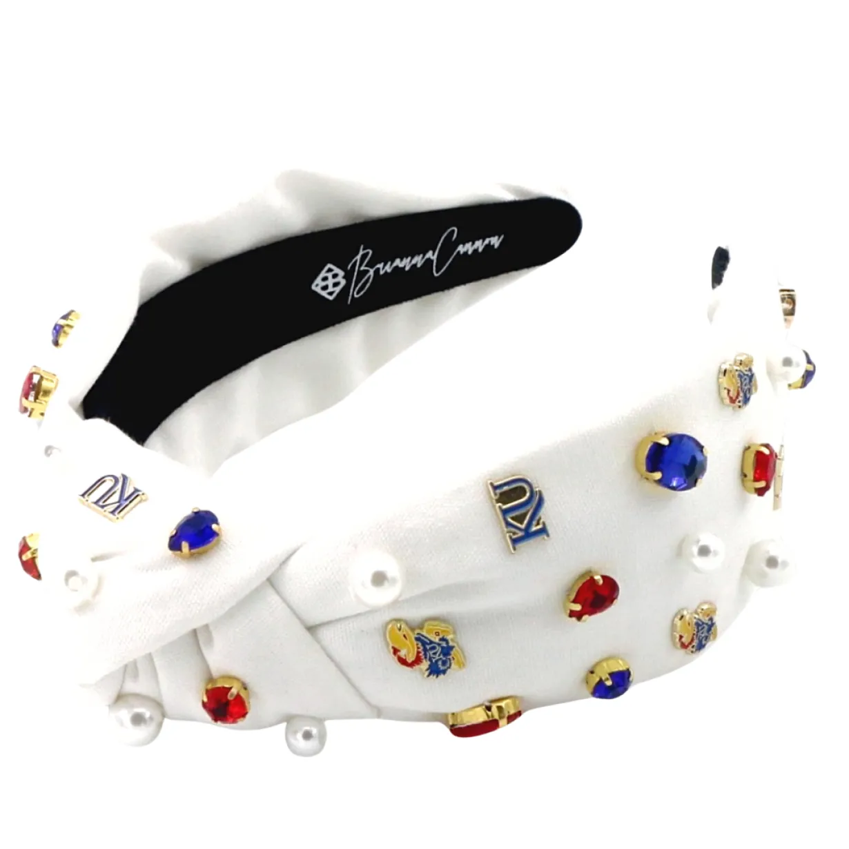 kansas_white_logo_headban_4.webp Kansas White Logo Headband-Brianna Cannon Outlet