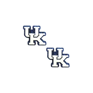 Kentucky White & Blue Glitter UK Stud-Brianna Cannon Outlet