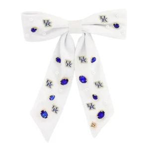 Kentucky White Bow Barrette-Brianna Cannon Best