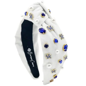 Kentucky White Logo Headband-Brianna Cannon Clearance
