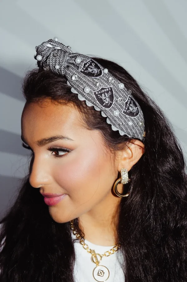 Las Vegas Raiders Adult Cross Stitch Headband-Brianna Cannon Discount