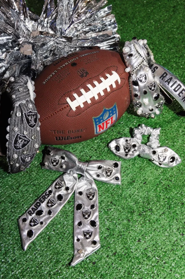 Las Vegas Raiders Thin Embroidered Headband-Brianna Cannon Sale