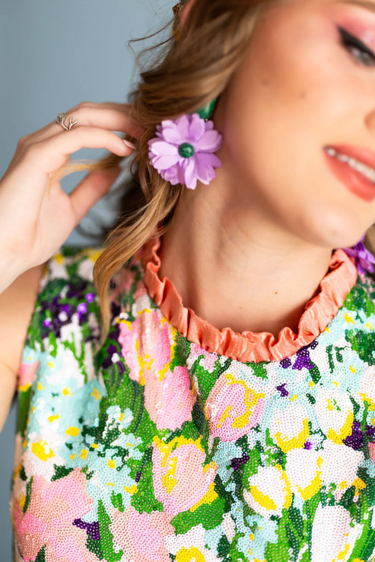 lavender_and_green_flower_1.webp Lavender and Green Flower Earrings-Brianna Cannon Discount