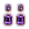 Lavender Crystal Drop Earrings-Brianna Cannon Outlet
