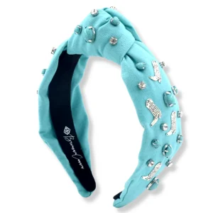 Let's Go Girls Turquoise Boot Headband-Brianna Cannon Sale