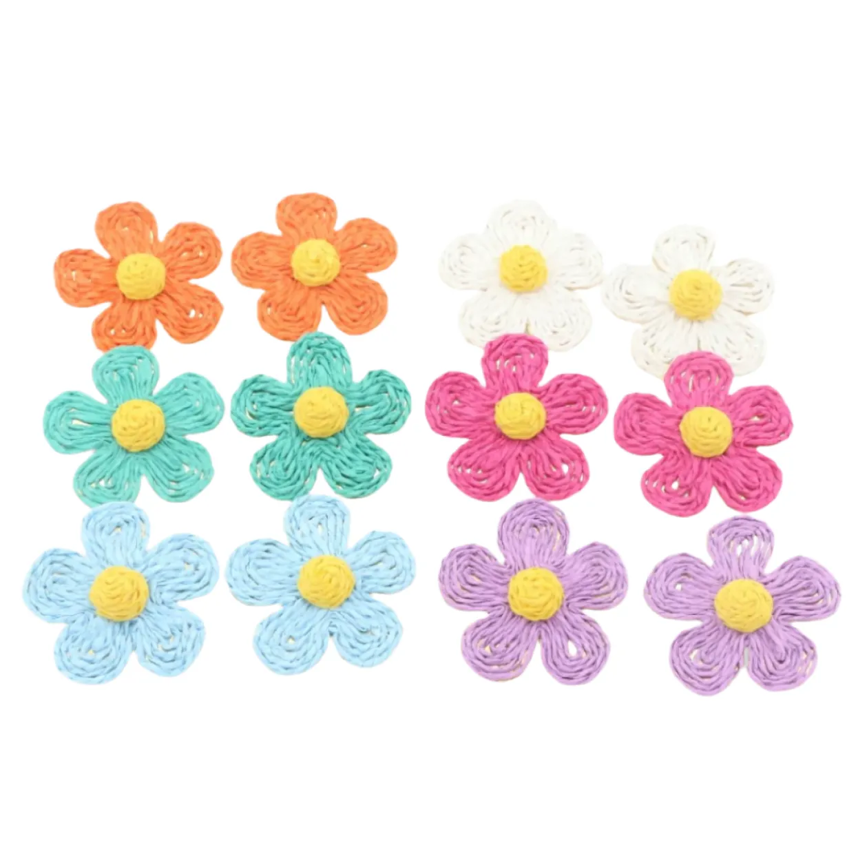 light_blue_raffia_daisy_e_7.webp Light Blue Raffia Daisy Earrings-Brianna Cannon Discount