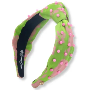Lime and Rose Silk Headband-Brianna Cannon Fashion