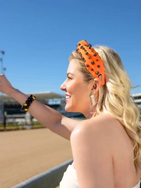 Limited Edition Kentucky Derby Saddle Towel Headband-Brianna Cannon Discount