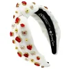 Limited Edition 151st Anniversary Kentucky Derby White Headband with Logo and Crystals-Brianna Cannon Discount