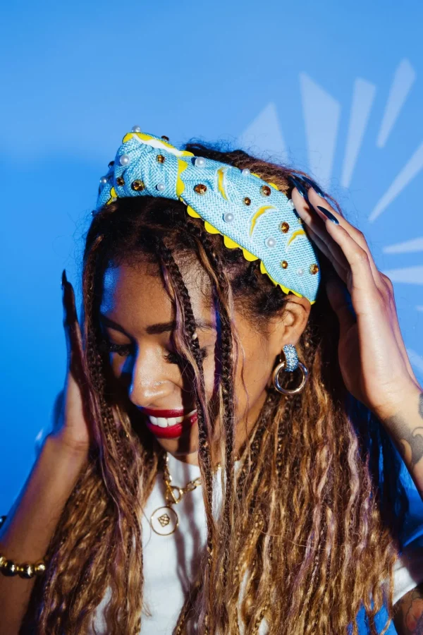 Los Angeles Chargers Adult Cross Stitch Headband-Brianna Cannon Online
