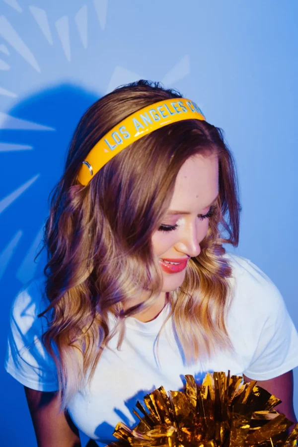 Los Angeles Chargers Thin Embroidered Headband-Brianna Cannon Sale