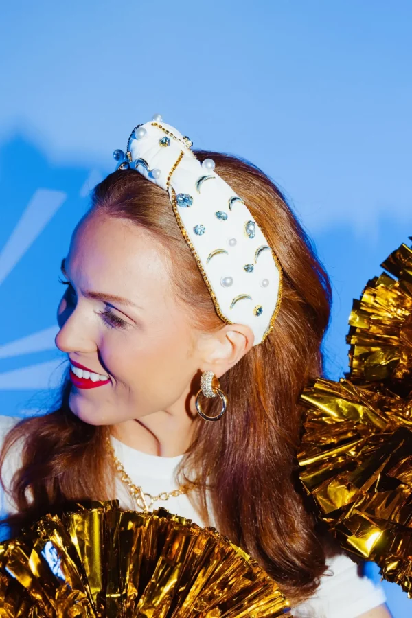 Los Angeles Chargers White Logo Headband-Brianna Cannon Fashion
