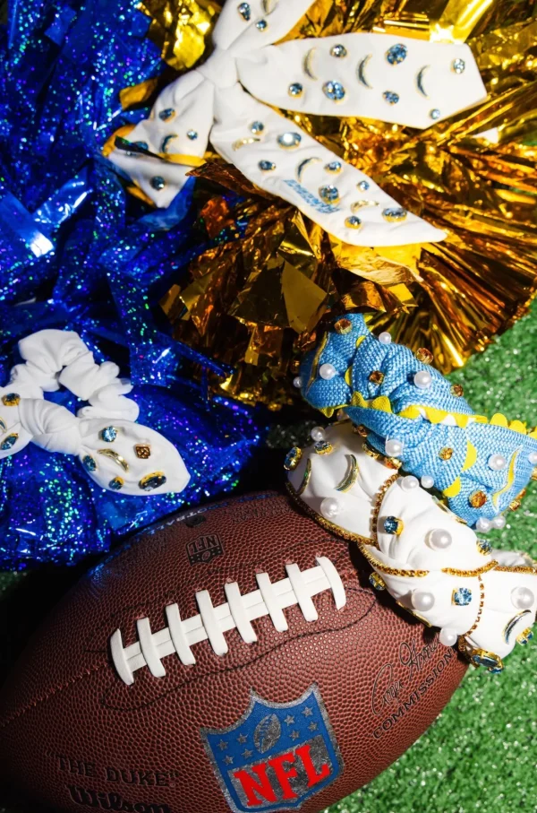 Los Angeles Chargers White Logo Headband-Brianna Cannon Fashion