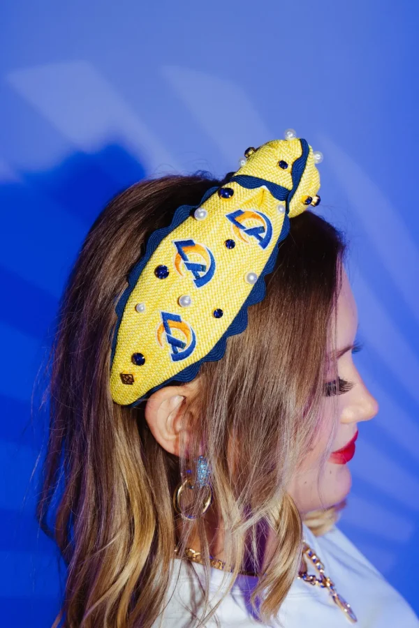 Los Angeles Rams Adult Cross Stitch Headband-Brianna Cannon Best