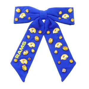Los Angeles Rams Blue Bow Barrette-Brianna Cannon Outlet