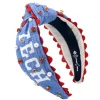 Louisiana Tech Adult Size Cross Stitch Headband-Brianna Cannon Hot