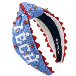 Louisiana Tech Adult Size Cross Stitch Headband-Brianna Cannon Hot