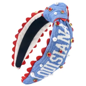 Louisiana Tech Adult Size Cross Stitch Headband-Brianna Cannon Hot