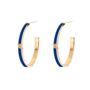 Louisiana Tech Logo Hoop Earrings-Brianna Cannon Sale