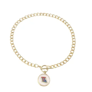 Louisiana Tech Logo Necklace-Brianna Cannon Fashion