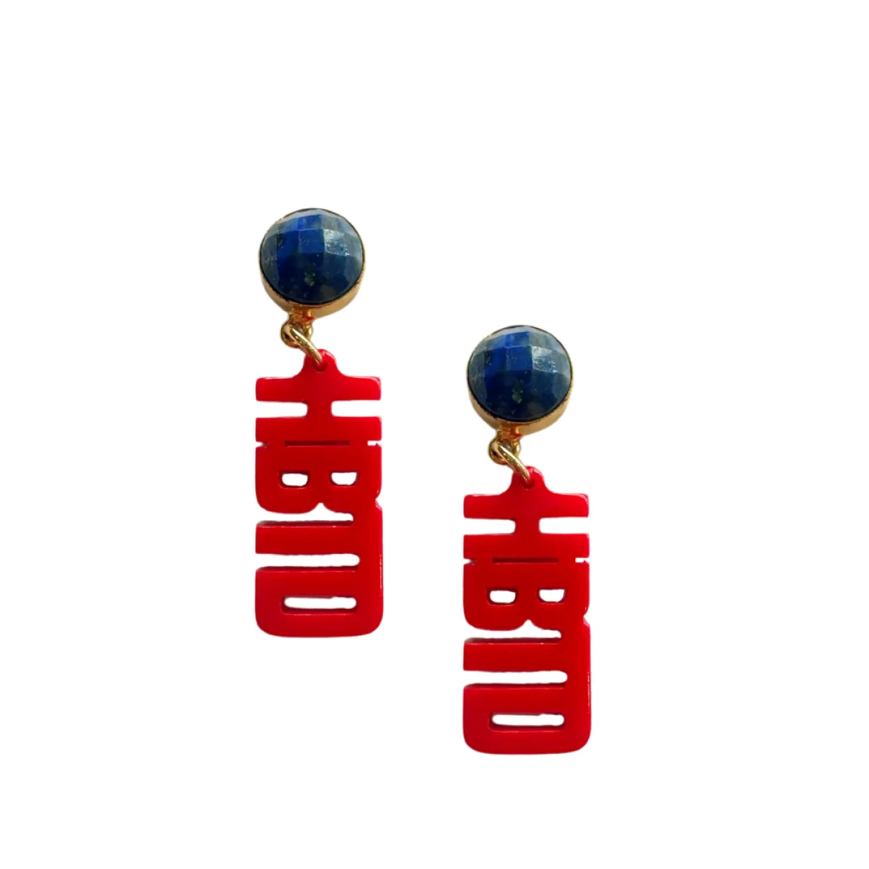 louisiana_tech_mini_red_h_0.webp Louisiana Tech Mini Red HBTD Earrings-Brianna Cannon Hot