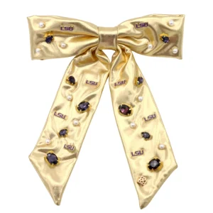 LSU Gold Bow Barrette-Brianna Cannon Hot
