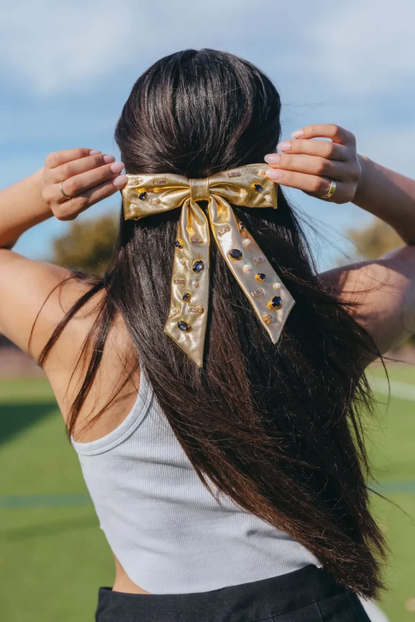 LSU Gold Bow Barrette-Brianna Cannon Hot
