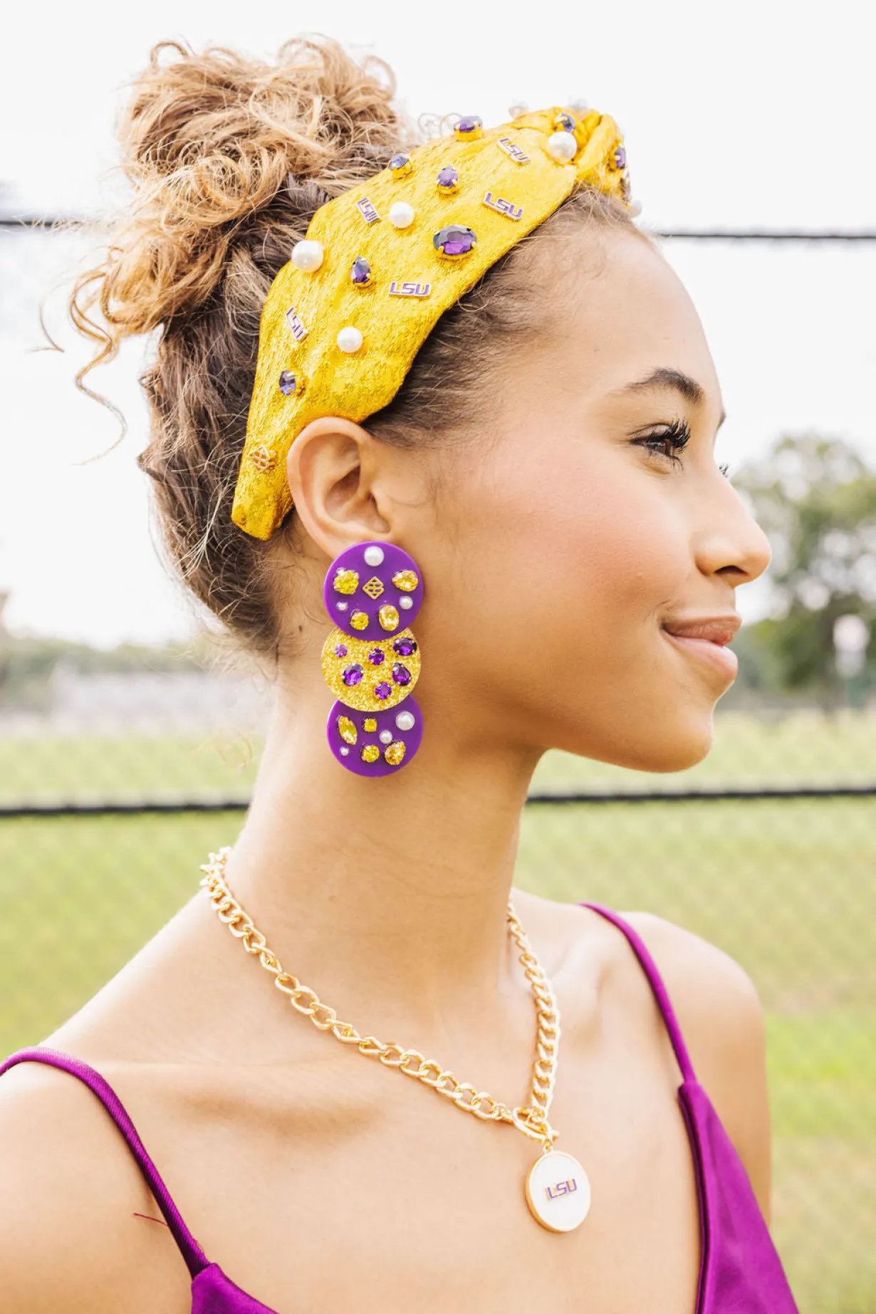 lsu_gold_logo_headband_2.webp LSU Gold Logo Headband-Brianna Cannon Best