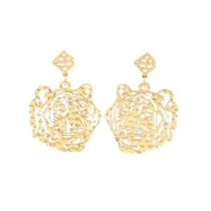LSU Gold Tiger Earring with BC Logo-Brianna Cannon Hot
