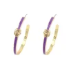 LSU Logo Hoop Earrings-Brianna Cannon Fashion