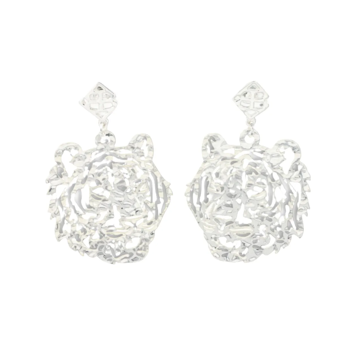 lsu_silver_tiger_earring__0.webp LSU Silver Tiger Earring with BC Logo-Brianna Cannon Discount