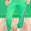 Lucky Clover Rainbow Stripe Sweatpants-Brianna Cannon New