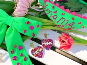 Mama Headband with Ric Rac Trim-Brianna Cannon Clearance