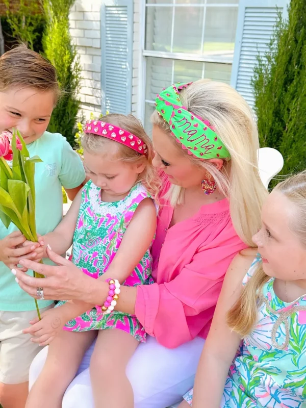 Mama Headband with Ric Rac Trim-Brianna Cannon Clearance
