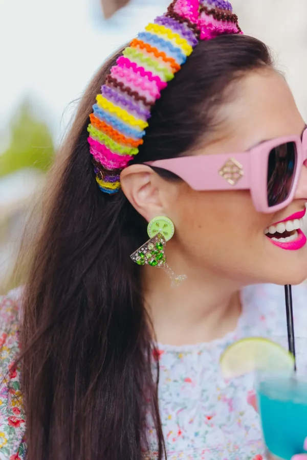 Margarita Earrings with Green Crystals-Brianna Cannon Online