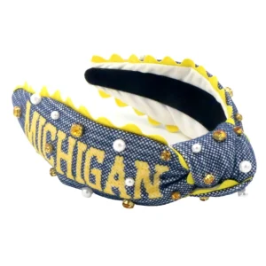 Michigan Adult Cross Stitch Headband-Brianna Cannon Fashion