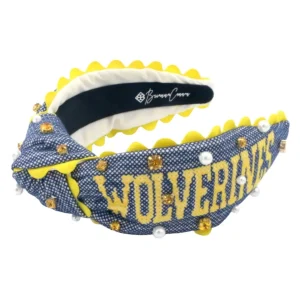 Michigan Adult Cross Stitch Headband-Brianna Cannon Fashion