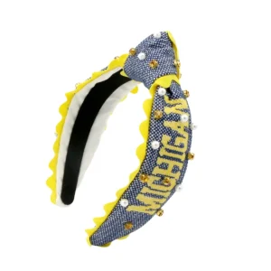 Michigan Child MICHIGAN WOLVERINES Cross Stitch Headband-Brianna Cannon Sale