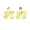 Michigan Gold Logo Earring with BC Logo-Brianna Cannon Best